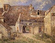 Alfred Sisley Courtyard of Farm at St-Mammes oil painting on canvas